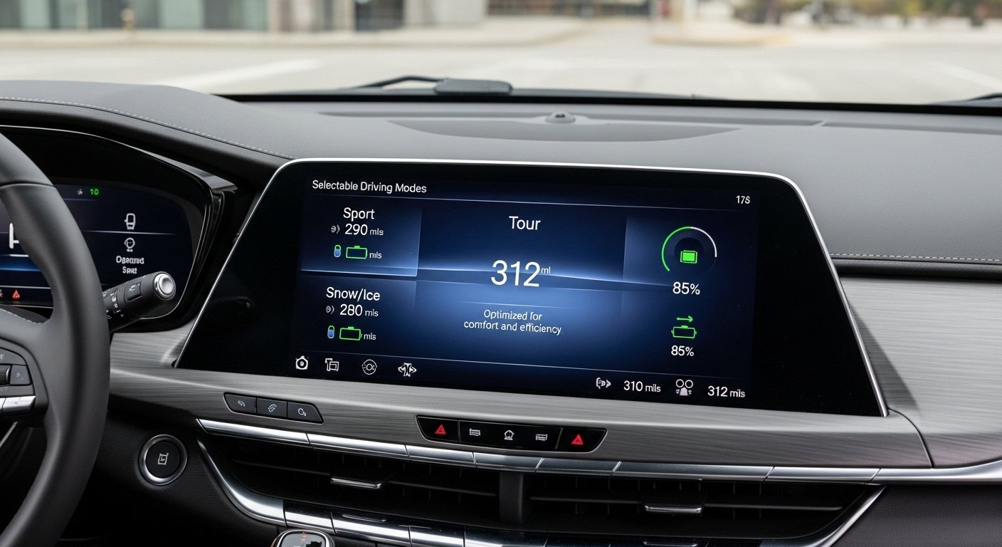 Do the Driving Modes in Cadillac Lyriq Offer Different Ranges or Battery Usages?