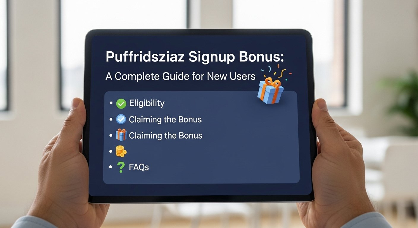 Puffridsziaz Signup Bonus: A Complete Guide for New Users